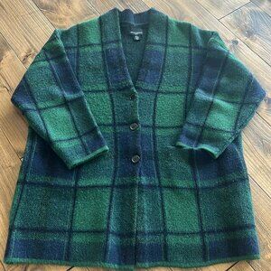 Cynthia Rowley Plaid Cardigan | Size 3X